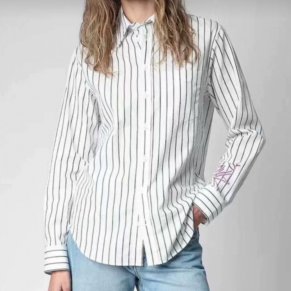 Zadig & Voltaire Women's Pressed Diamond Trim Size XS